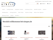Tablet Screenshot of nimpex.de